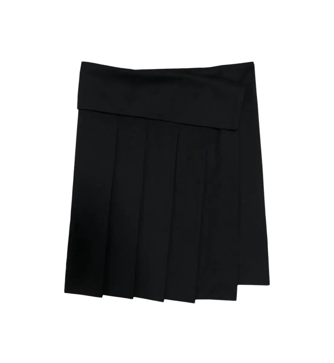 체메씨 FOLDED PLEATS WRAP SKIRT 블랙